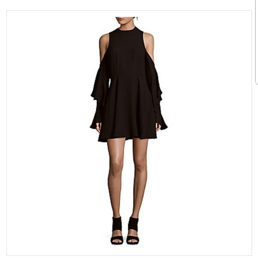 Allison new york a line cold shoulder dress
